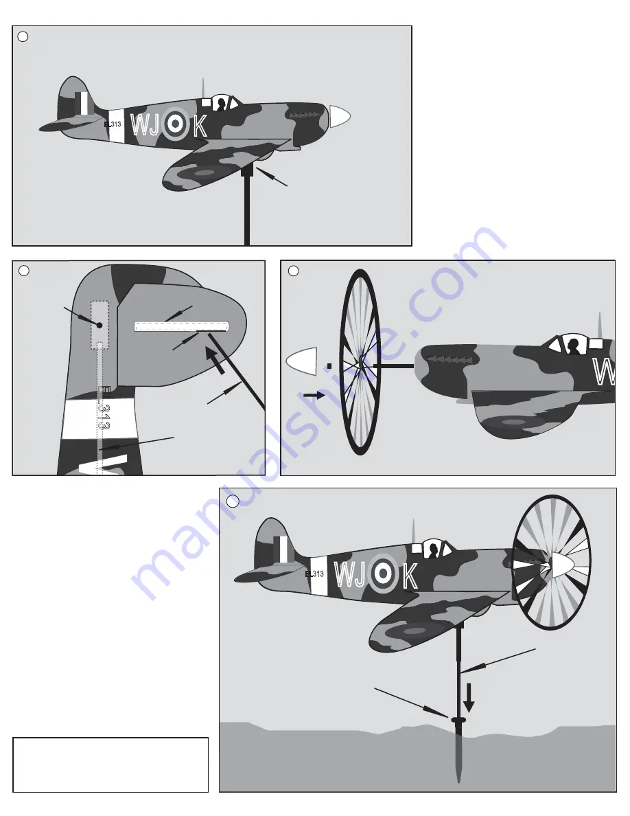 Premier designs Wind Garden Spitfire Airplane Spinner Скачать руководство пользователя страница 2