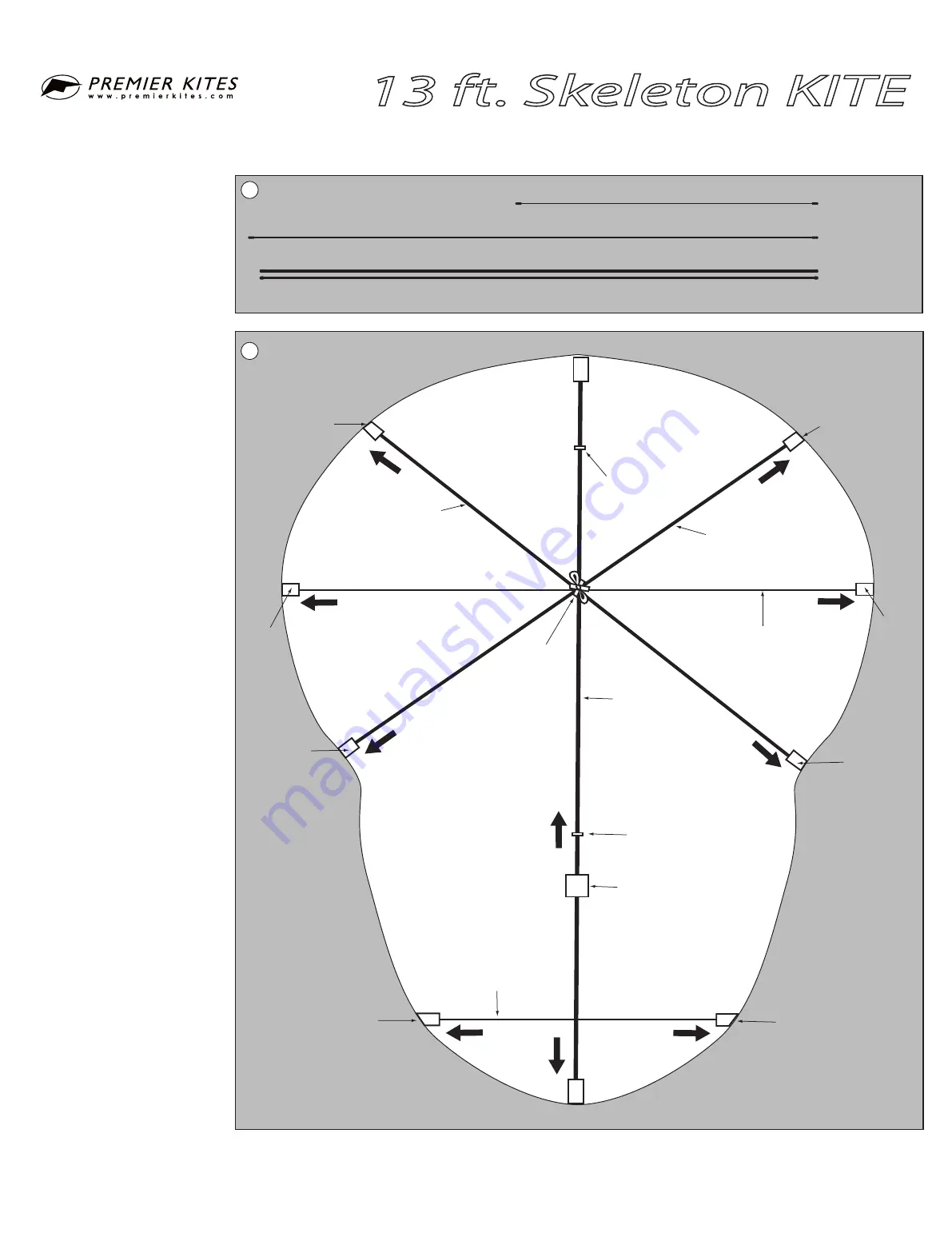 Premier Kites Skeleton 13 ft Скачать руководство пользователя страница 1