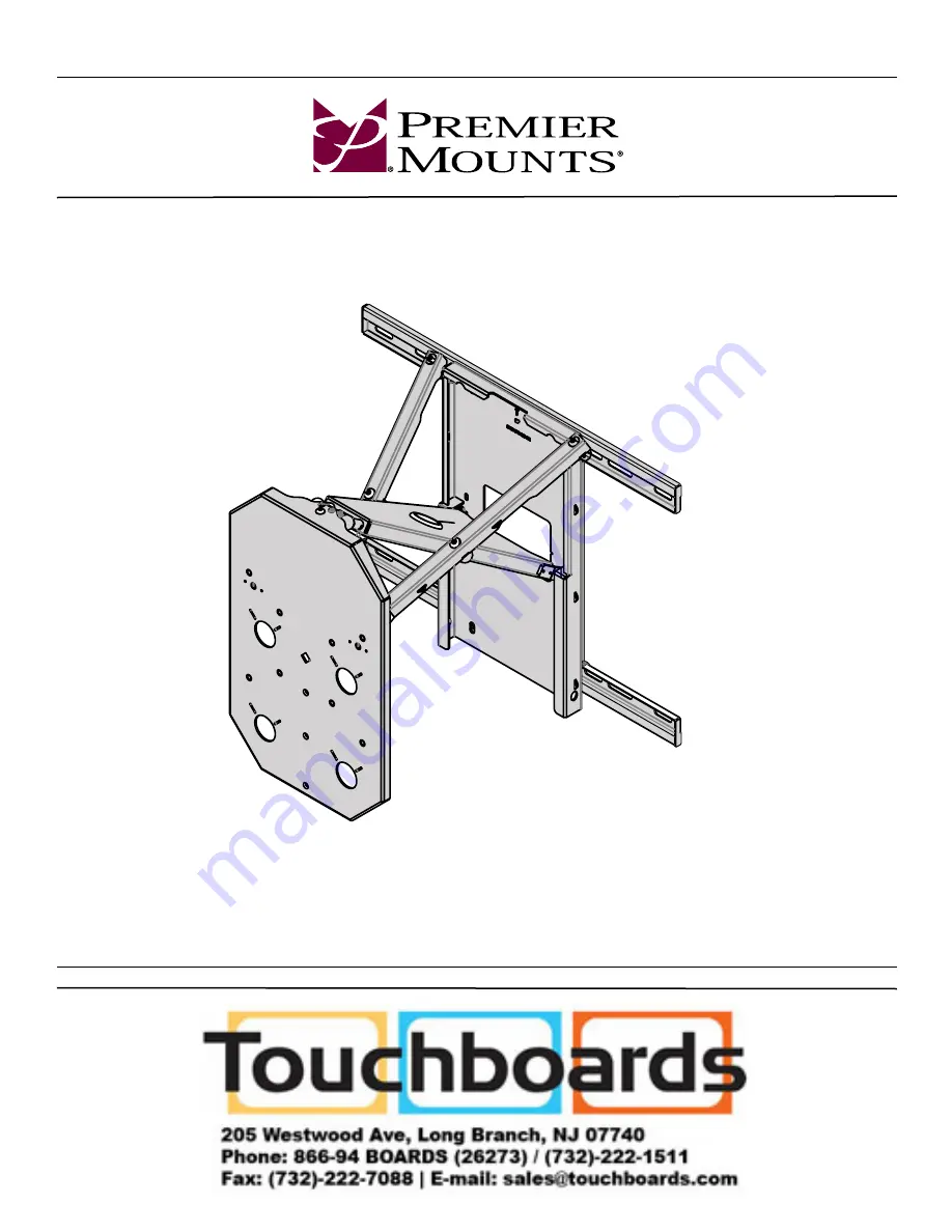 Premier Mounts AM225 Скачать руководство пользователя страница 1