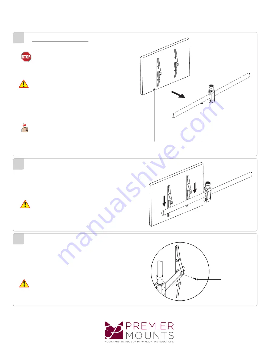 Premier Mounts ECM-D70T Installation Manual Download Page 7