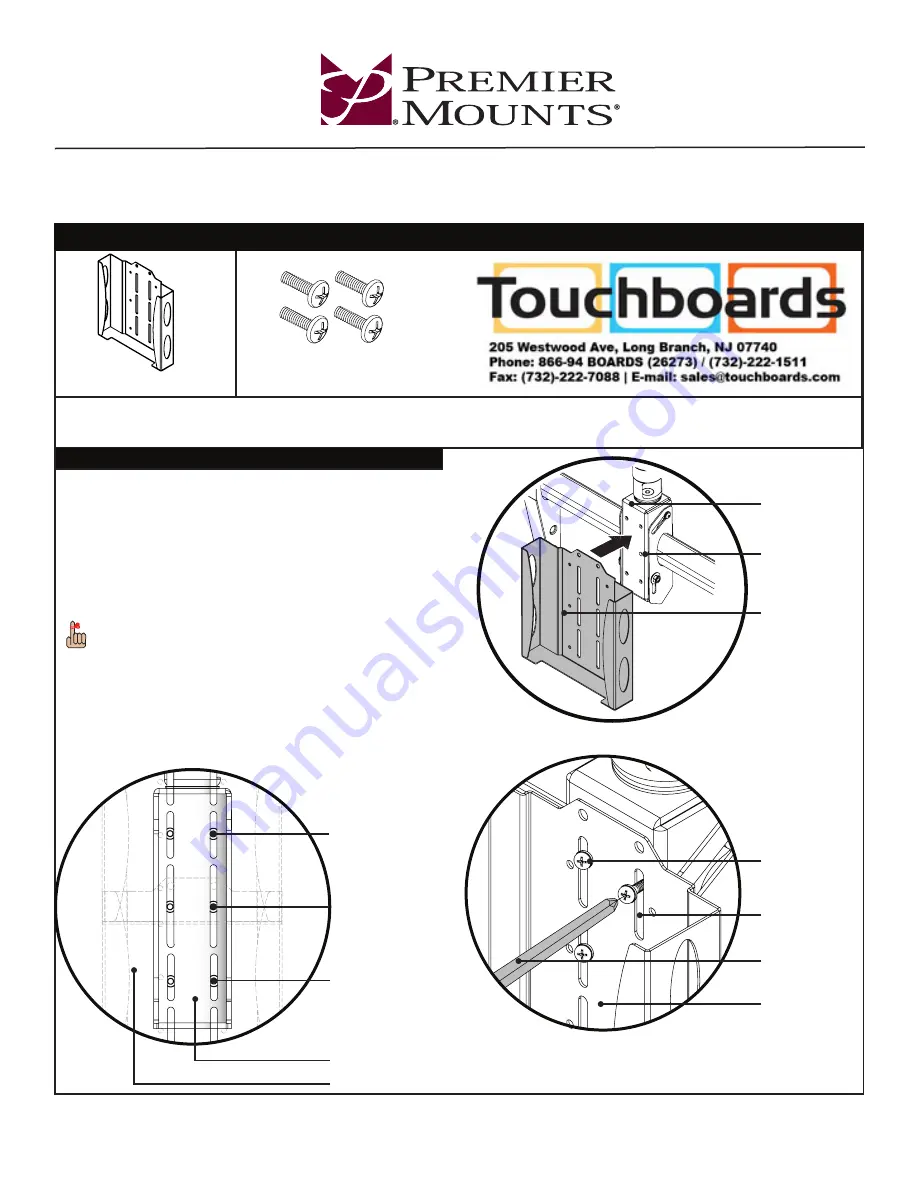 Premier Mounts ECM-MAC2 Installation Instructions Download Page 1