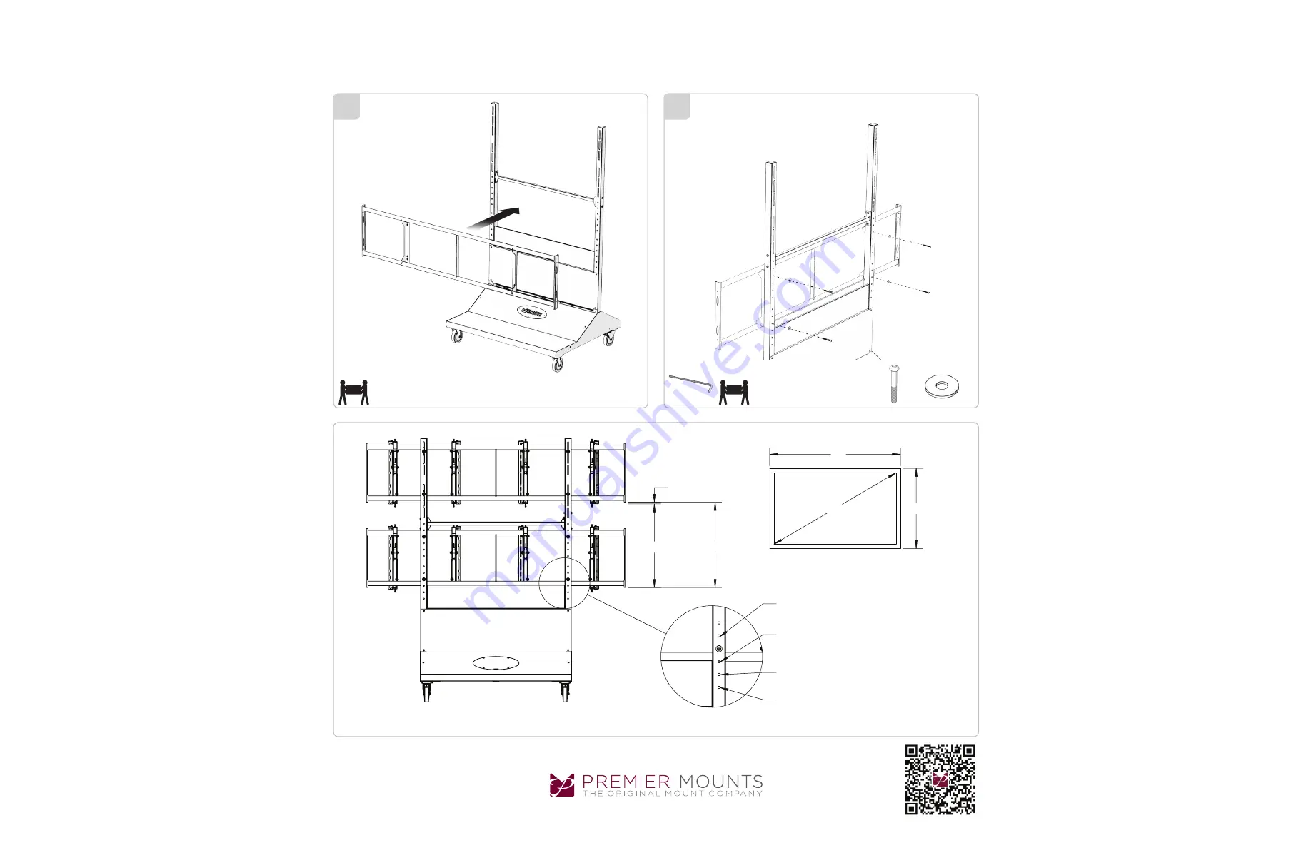 Premier Mounts MVWC-2X2 Скачать руководство пользователя страница 5