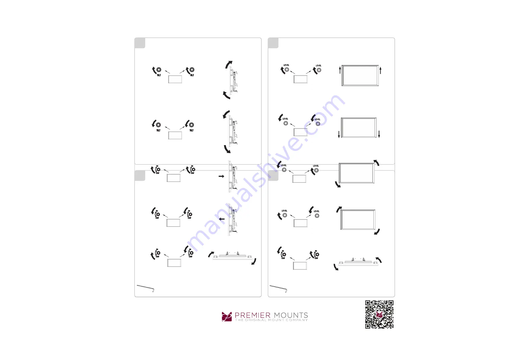 Premier Mounts MVWC-2X2 Скачать руководство пользователя страница 9