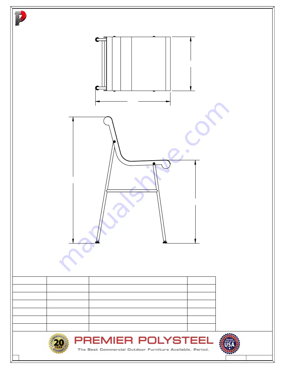 PREMIER POLYSTEEL 908-B81T Скачать руководство пользователя страница 4