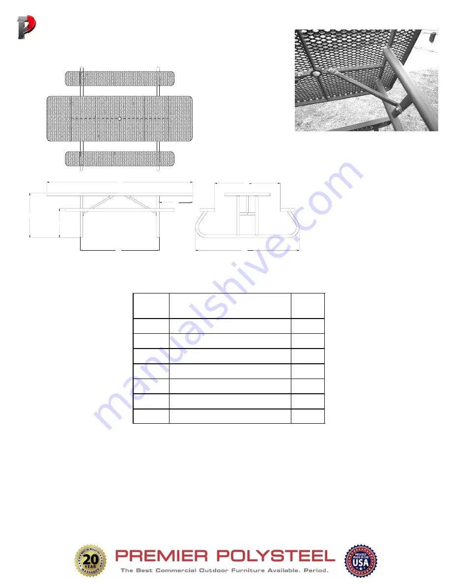 PREMIER POLYSTEEL 950-501 Assembly Instructions Manual Download Page 1