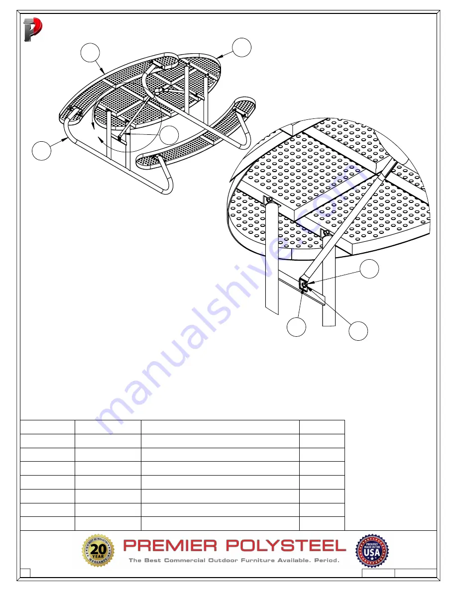 PREMIER POLYSTEEL 956-301 Manual Download Page 4