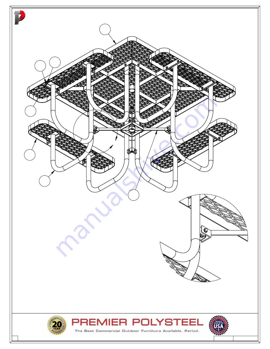 PREMIER POLYSTEEL Champion 922-101 Manual Download Page 4