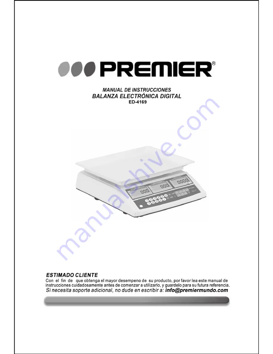 Premier ED-4169 Instruction Manual Download Page 1