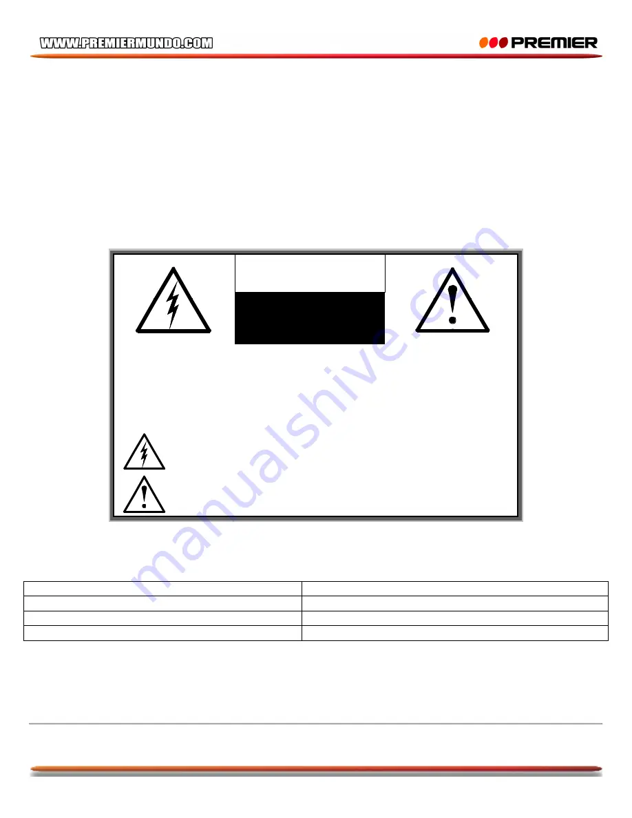 Premier ED-5253 Operating Instructions Manual Download Page 2