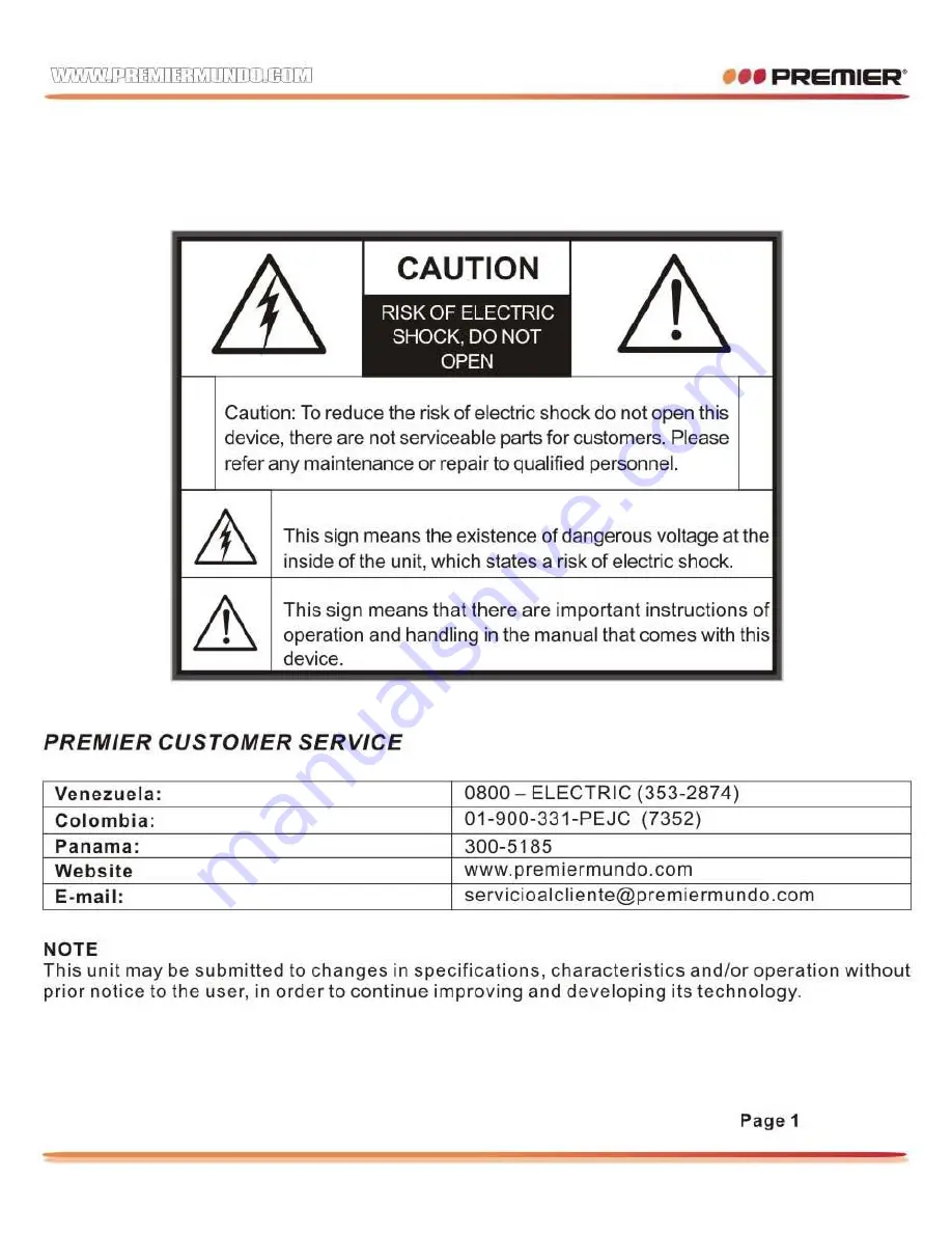 Premier EF-0579E Instructlon Manual Download Page 5