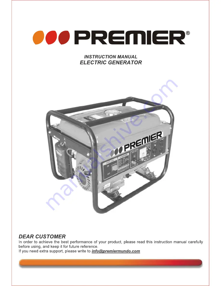 Premier GEN-2955 Instruction Manual Download Page 1