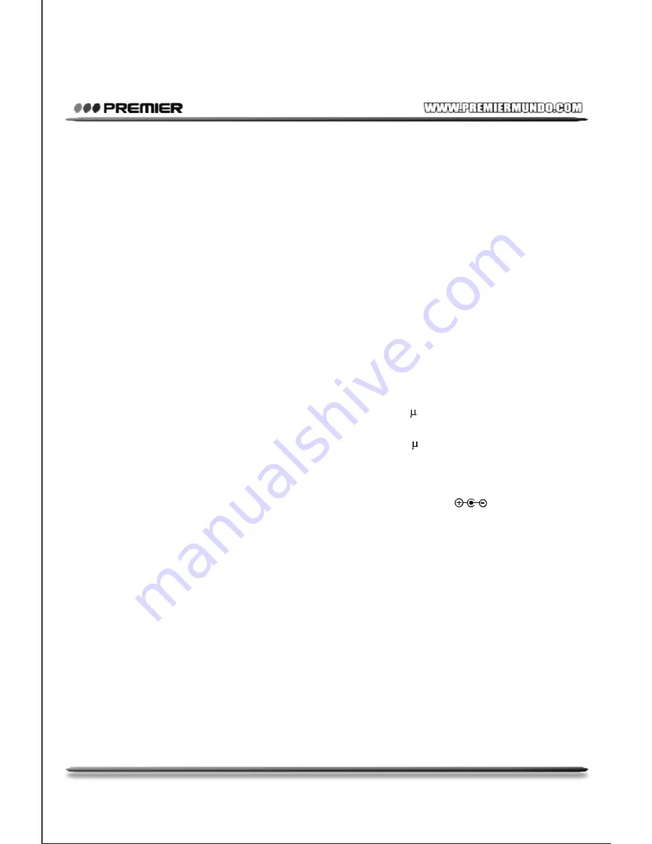 Premier RD-910D Instruction Manual Download Page 23