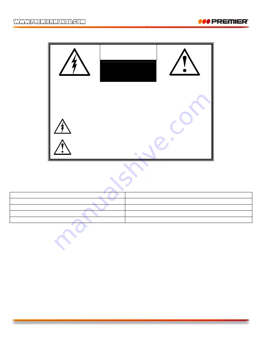 Premier SX-3209MU Instruction Manual Download Page 2