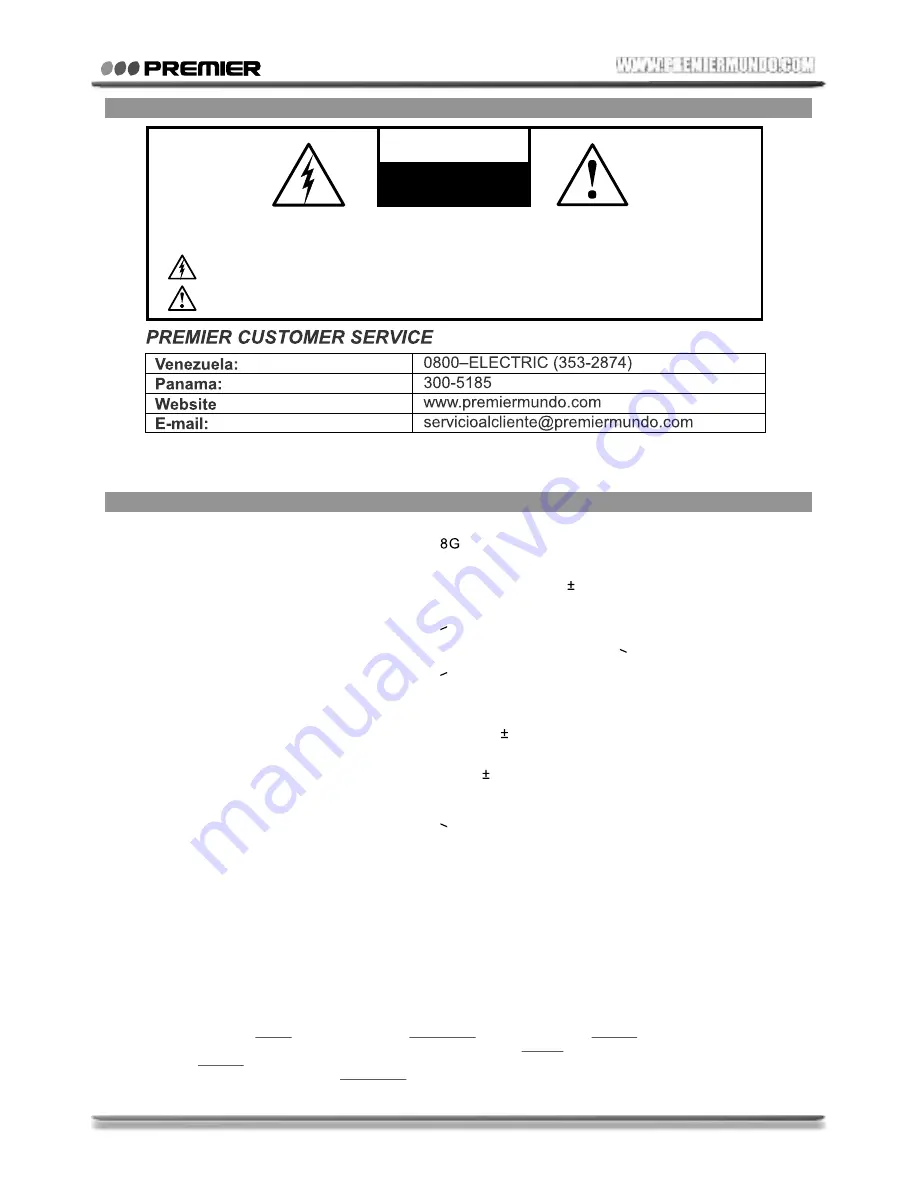 Premier SX-5322DU Instruction Manual Download Page 13