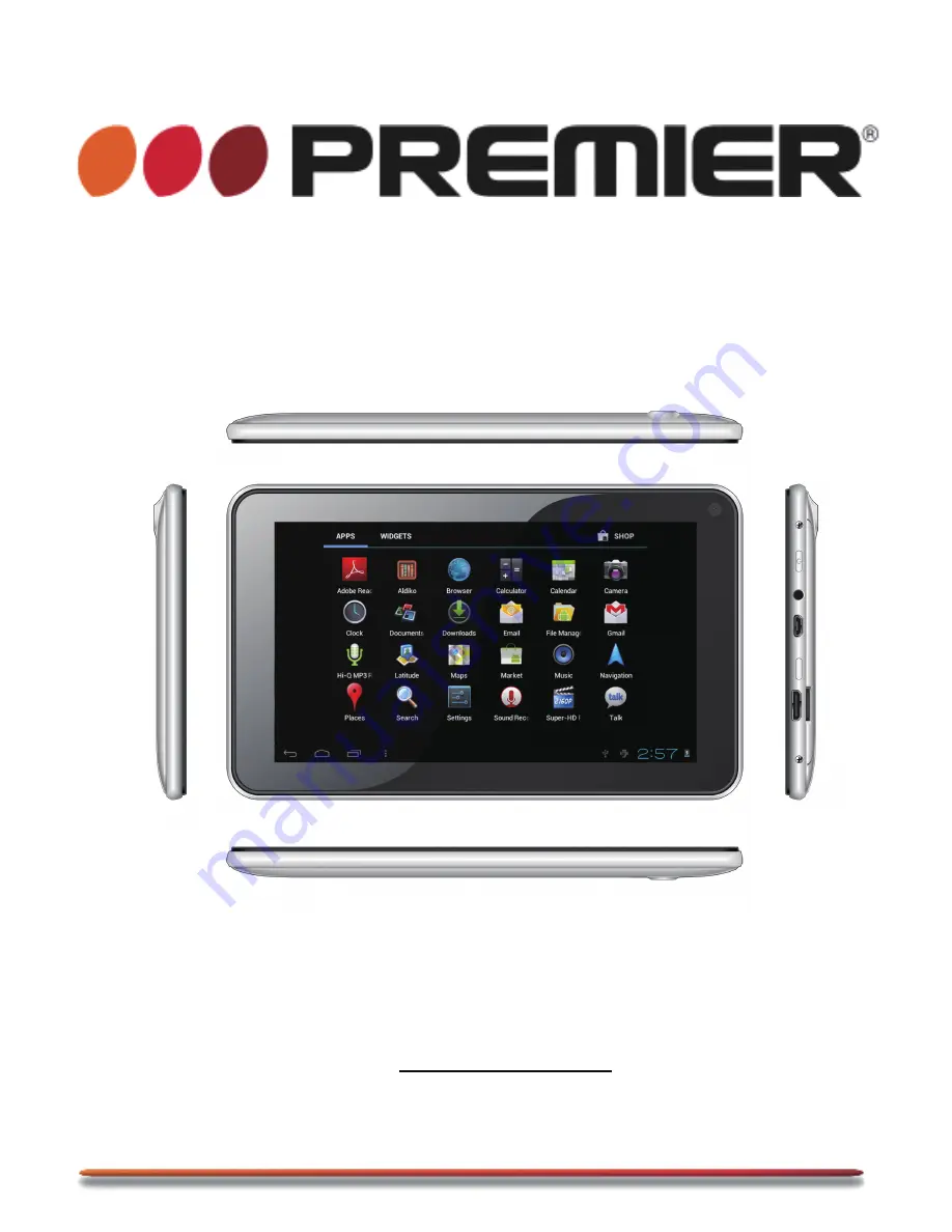 Premier TAB-5074-8G Instruction Manual Download Page 1