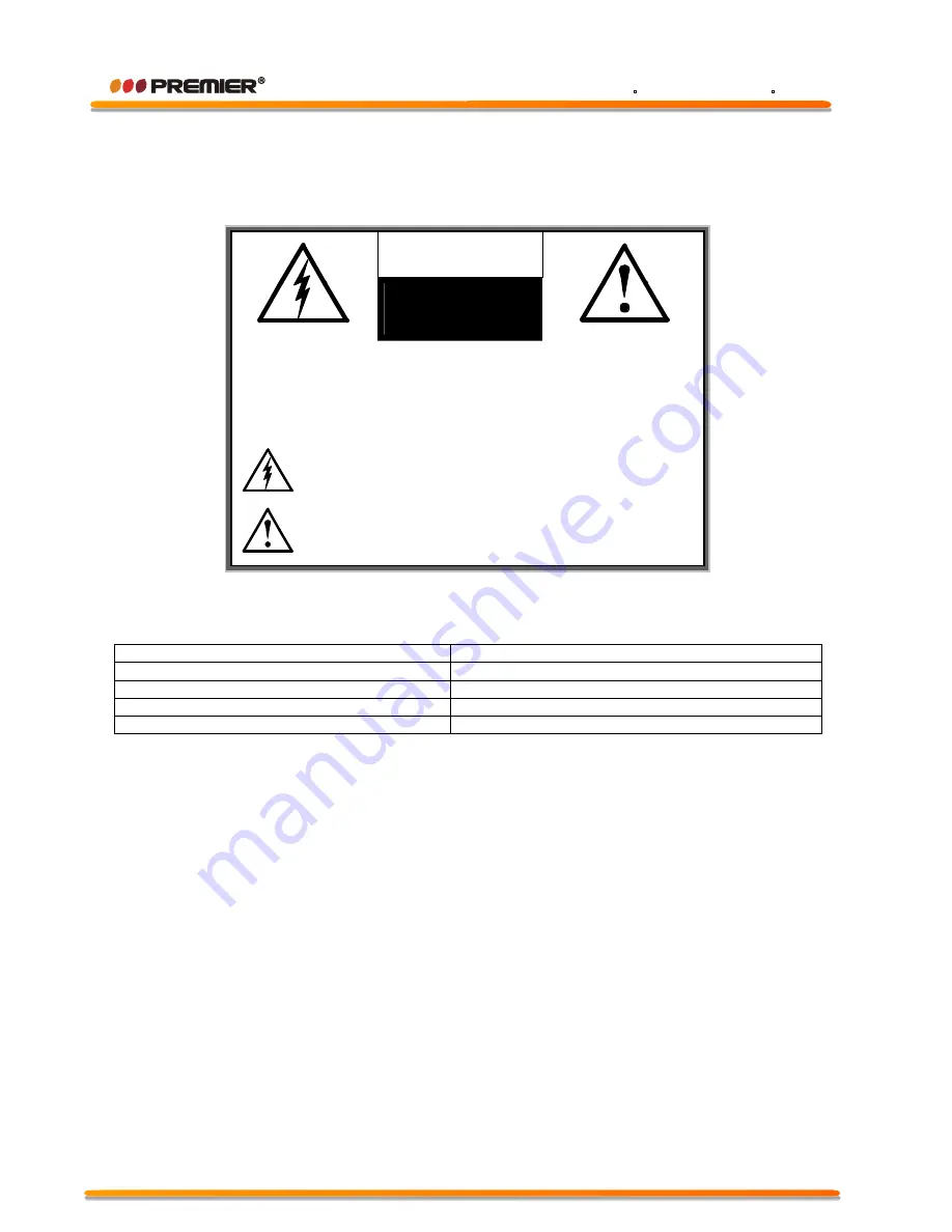 Premier TV-4298TFT Instruction Manual Download Page 2