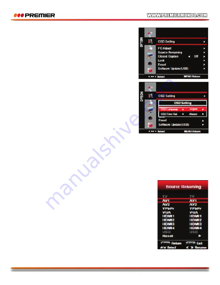 Premier TV-4553LED Instruction Manual Download Page 21