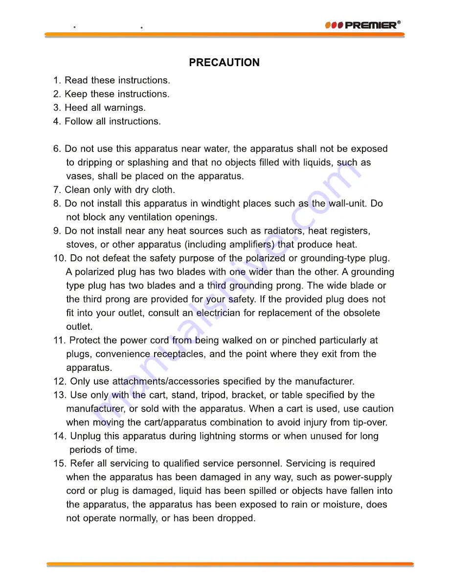 Premier TV-4729LED Instruction Manual Download Page 3