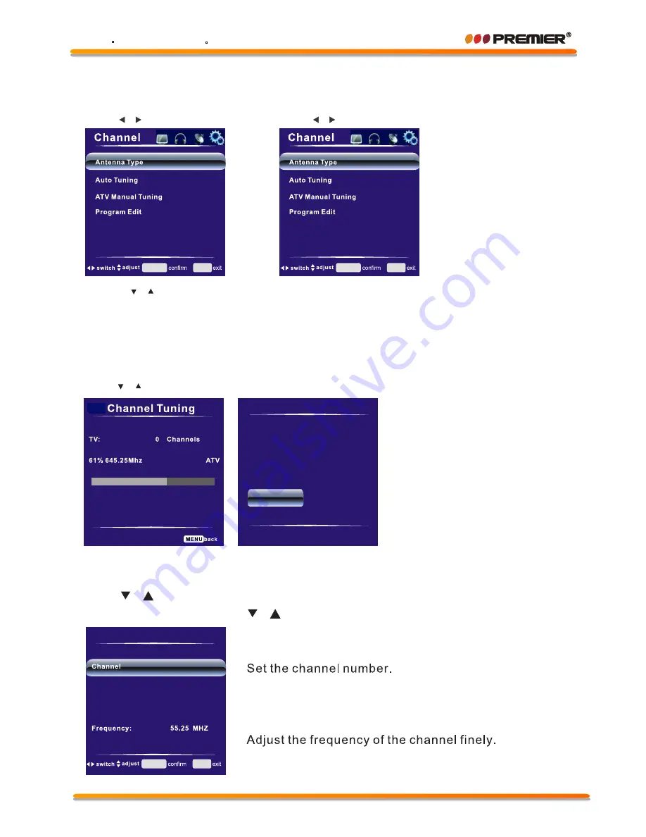 Premier TV-5438LSM Instruction Manual Download Page 75