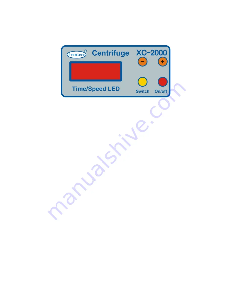 premiere XC-2000 Operating Manual Download Page 7