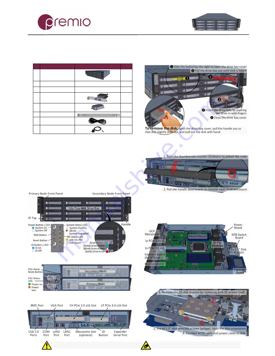 Premio DSS316S-UN Quick Manual Download Page 1