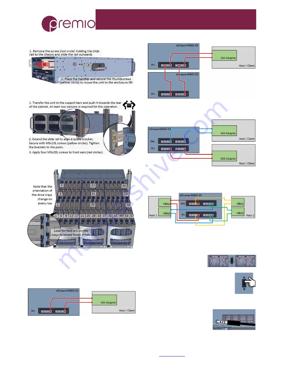 Premio eDrawer4060J-S3 Quick Manuals Download Page 2