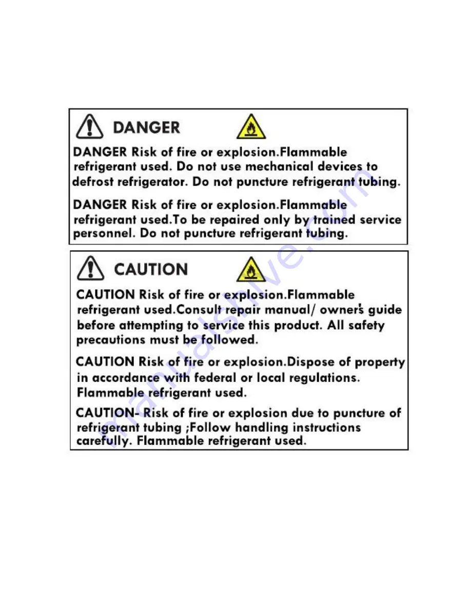 Premium PFR35800M Use & Care Manual Download Page 2