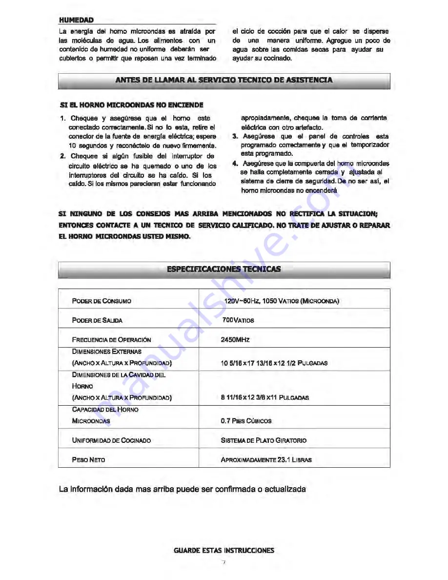 Premium PM70710 Use & Care Manual Download Page 18