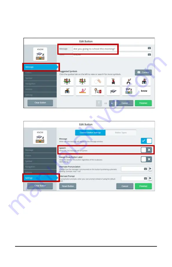 Prentke Romich Company Accent 1000 User Manual Download Page 179