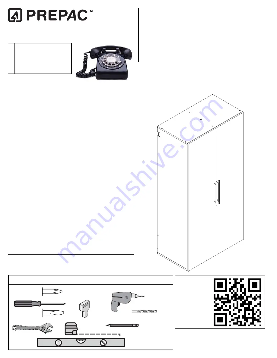 Prepac GSCW-0708-2K Скачать руководство пользователя страница 1