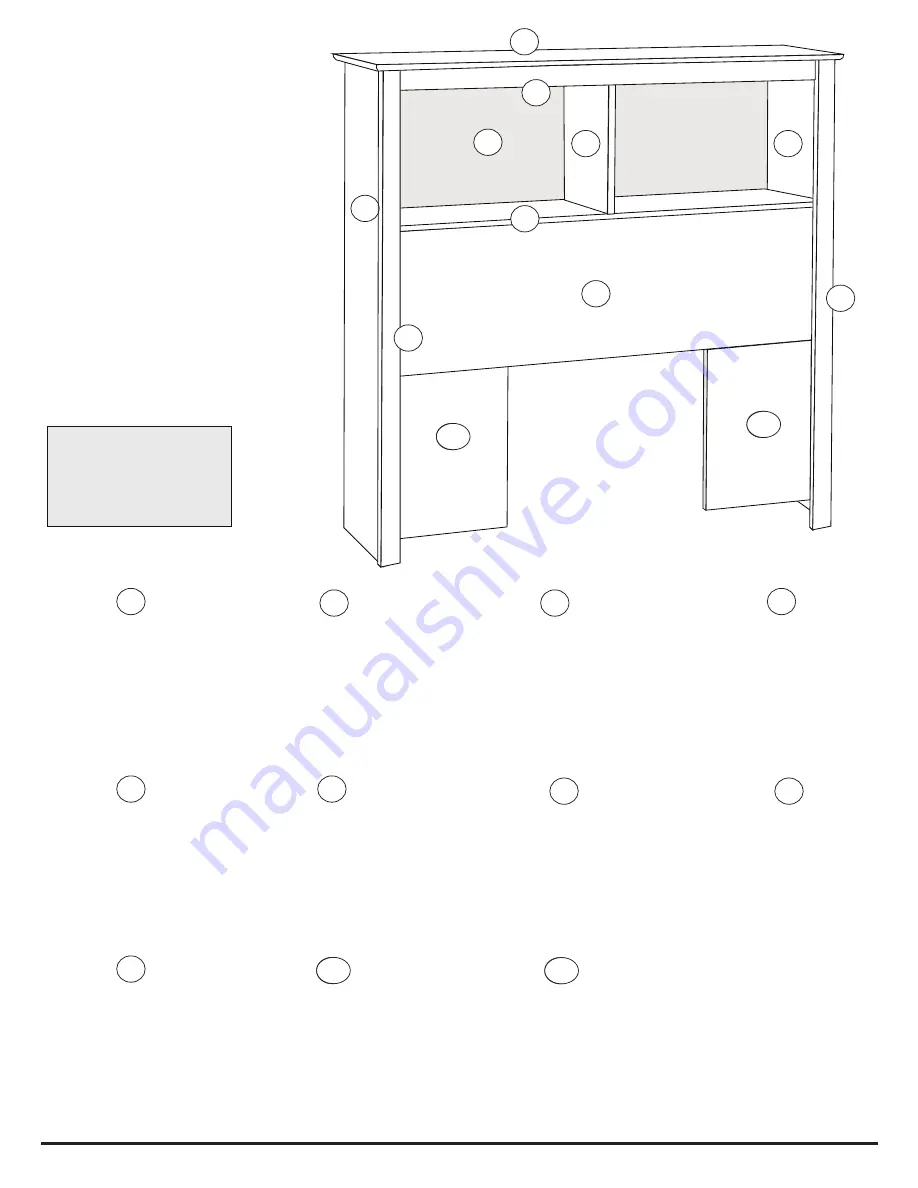 Prepac SH-4543 Assembly Instructions Manual Download Page 3