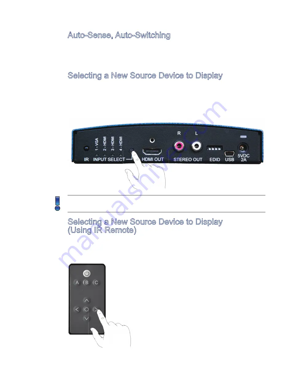 Presentation Switchers PS111 Quick Start Download Page 2