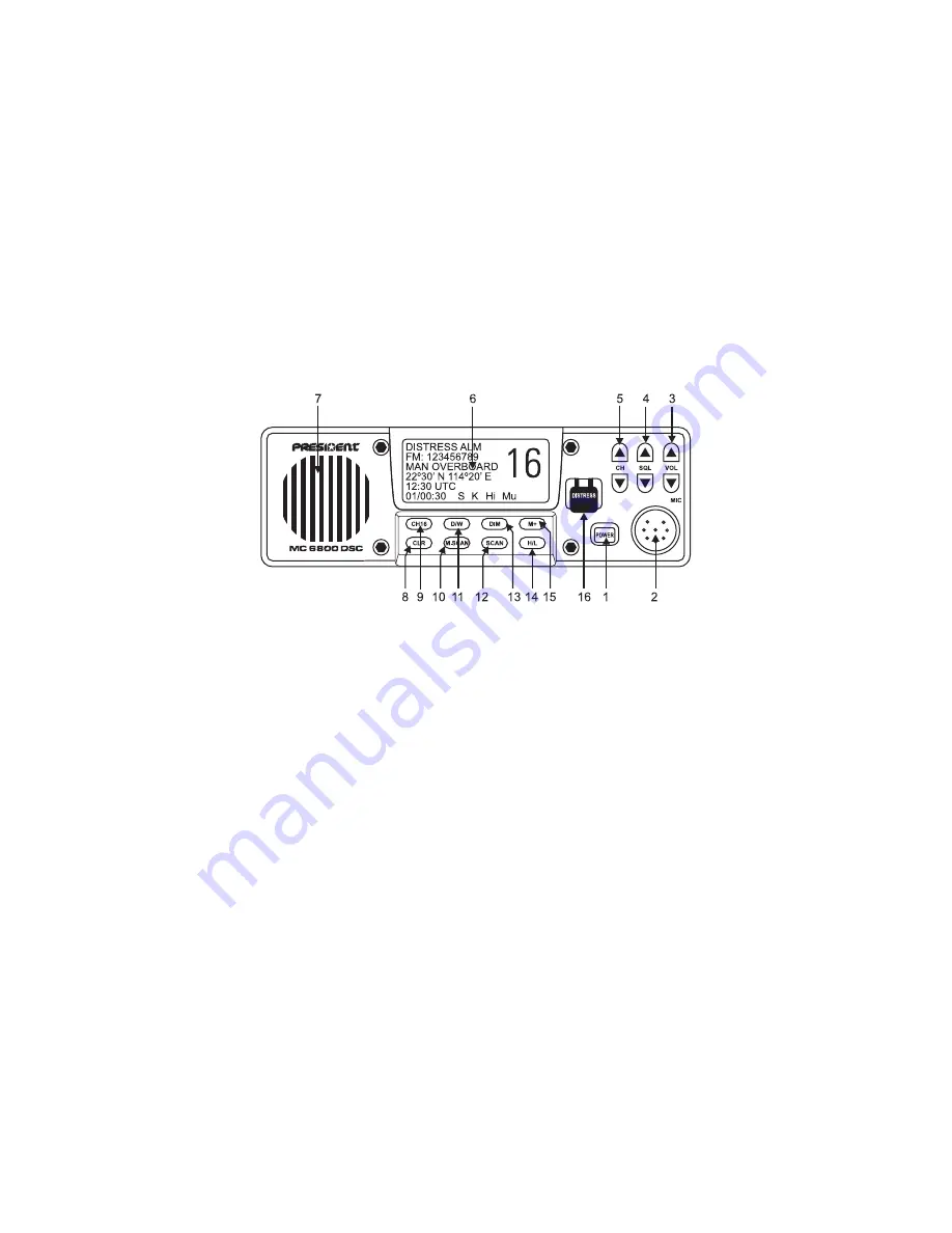 PRESIDENT MC 6800 DSC Скачать руководство пользователя страница 20