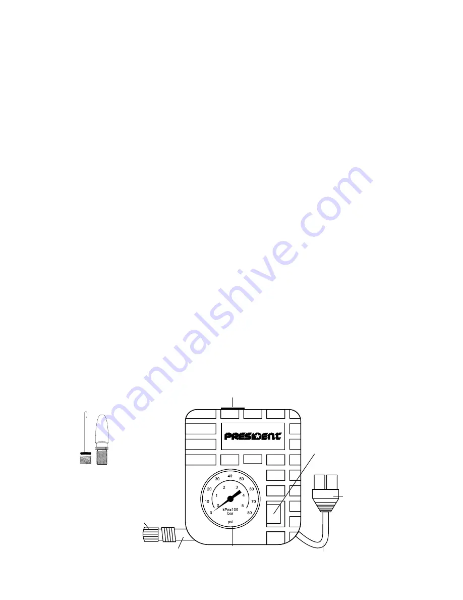 PRESIDENT MPB-6000 Owner'S Manual Download Page 16