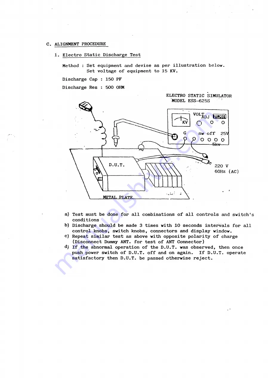 PRESIDENT uniden BENJAMIN UT-552B Service Manual Download Page 30