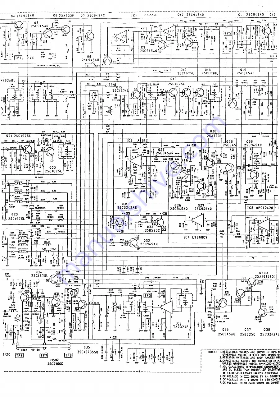 PRESIDENT uniden BENJAMIN UT-552B Service Manual Download Page 38