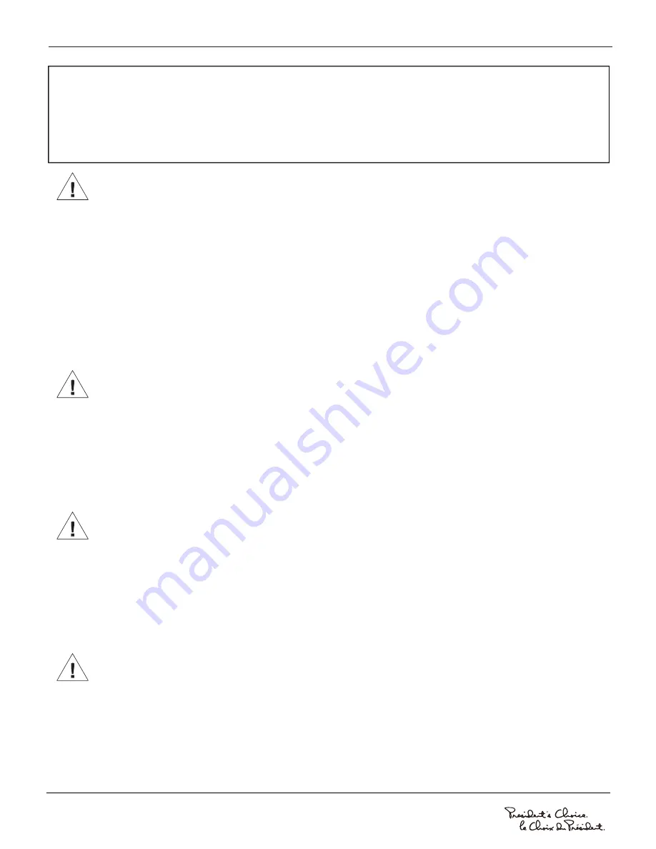 President's Choice NG 903455 Assembly Instructions Manual Download Page 3