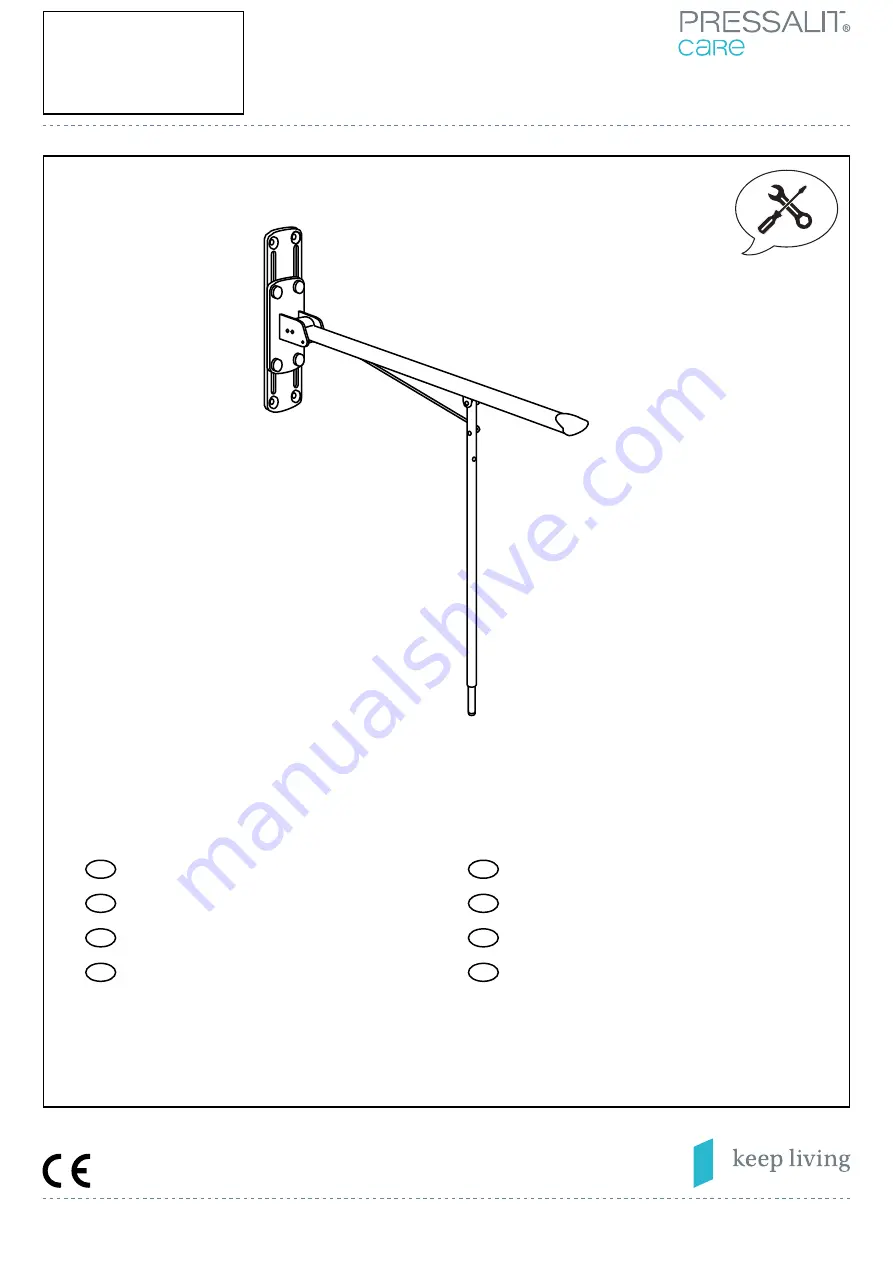 Pressalit Care 5708590176437 Mounting Instruction Download Page 1