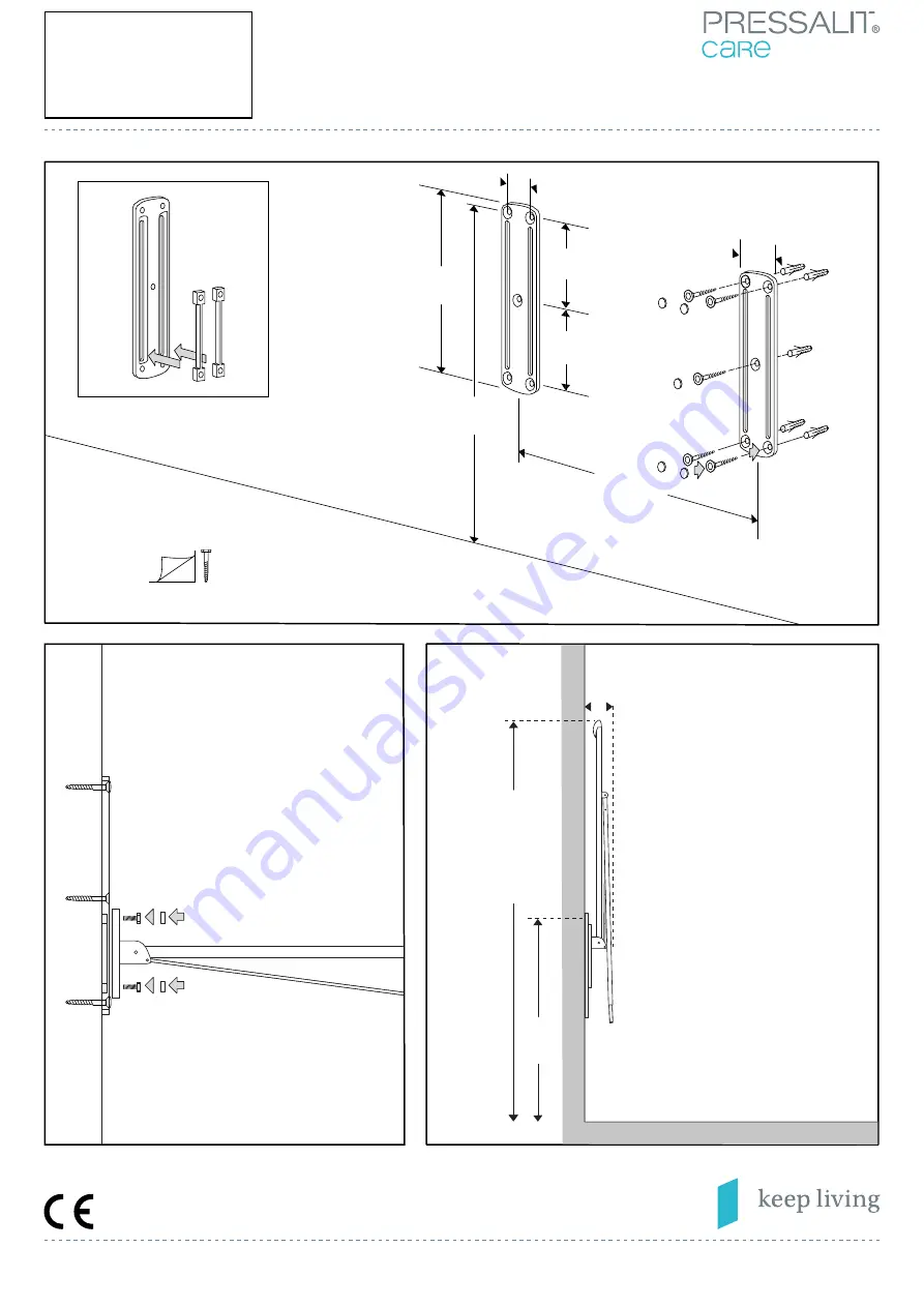 Pressalit Care 5708590176437 Mounting Instruction Download Page 8