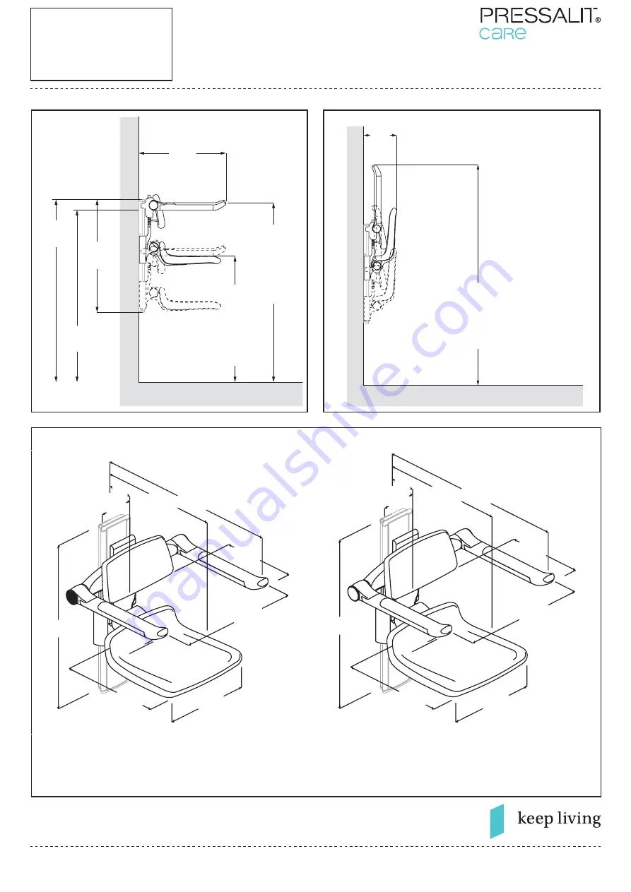 Pressalit Care 5708590358857 Mounting Instruction Download Page 10