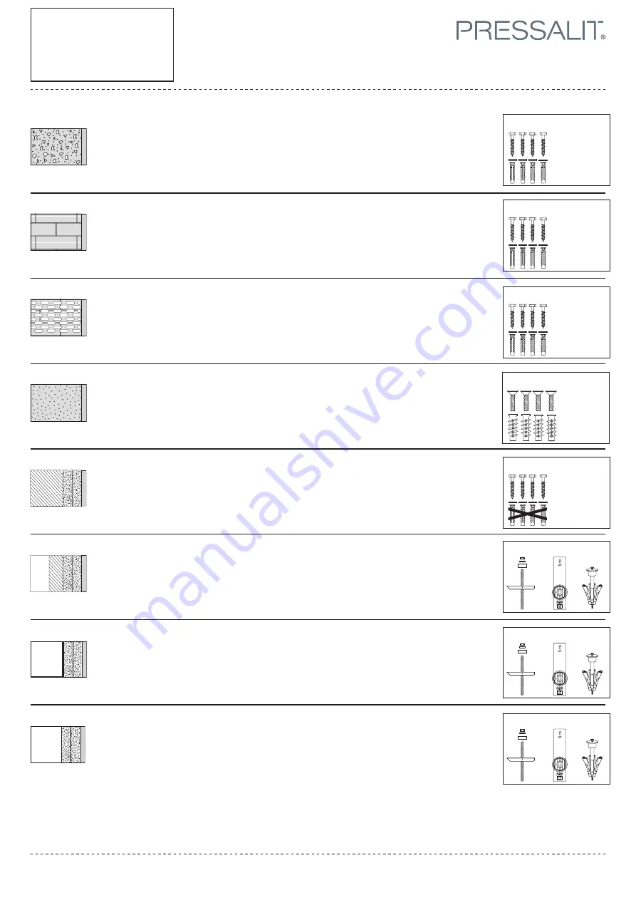 Pressalit Care R7634 Mounting Instruction Download Page 11