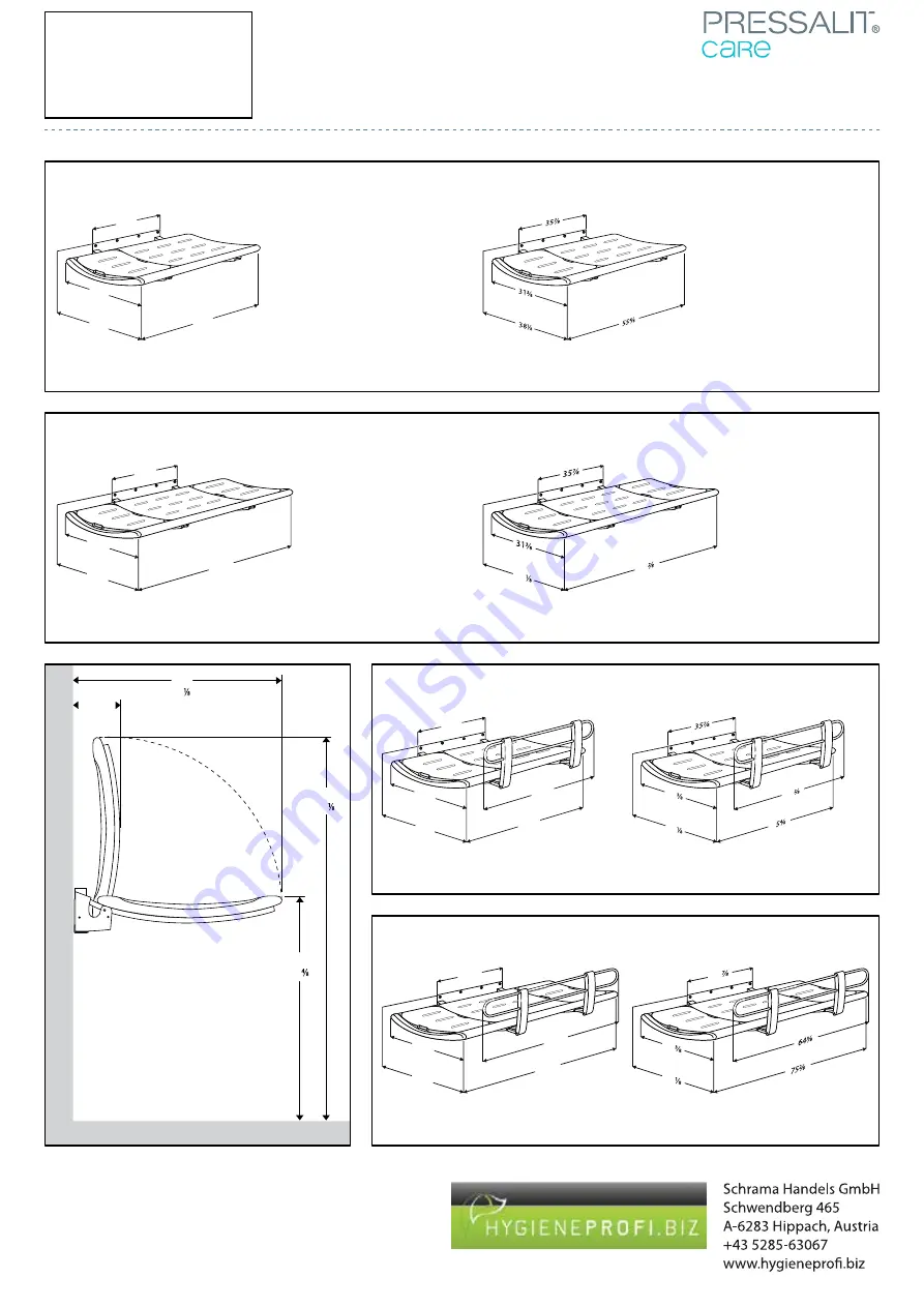 Pressalit Care R8503 Assembly Instruction Manual Download Page 6