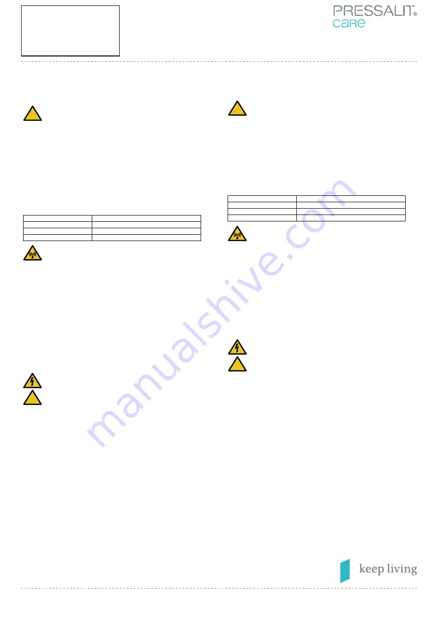 Pressalit Care R8641 Mounting Instruction Download Page 4