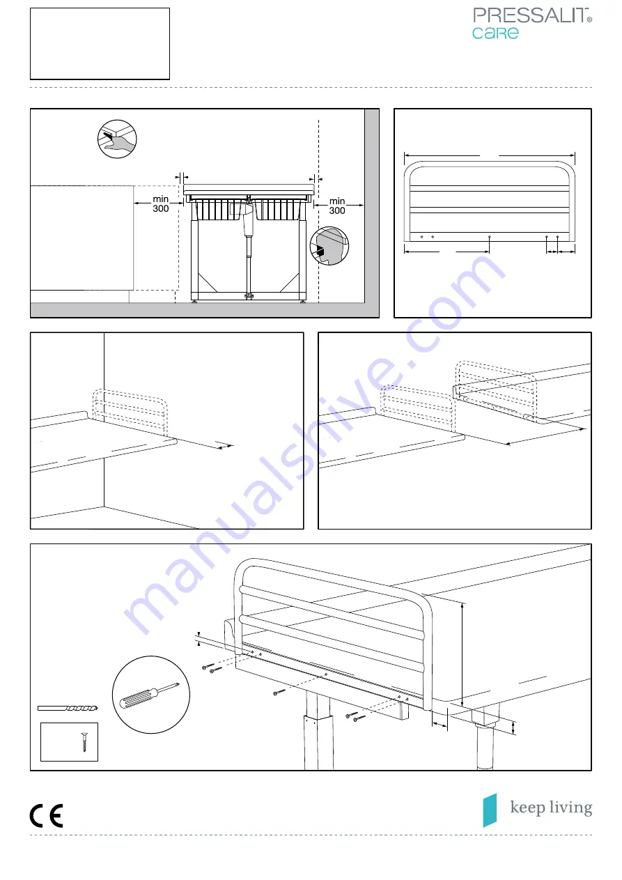 Pressalit Care R8641 Mounting Instruction Download Page 10