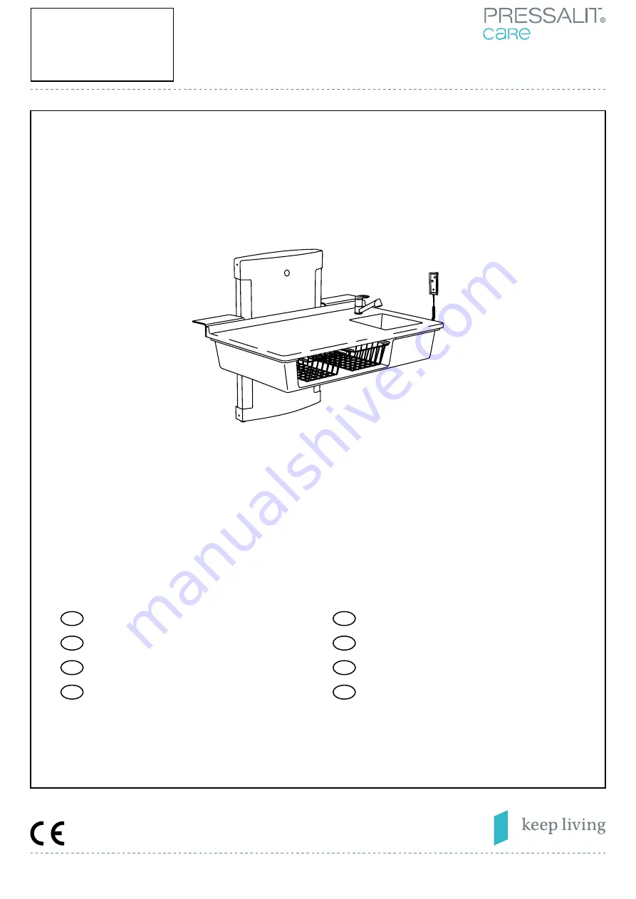 Pressalit Care R8652000 Mounting Instruction Download Page 1