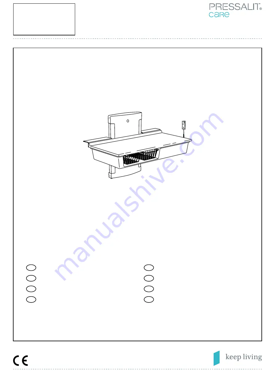 Pressalit Care R8663 Mounting Instruction Download Page 1