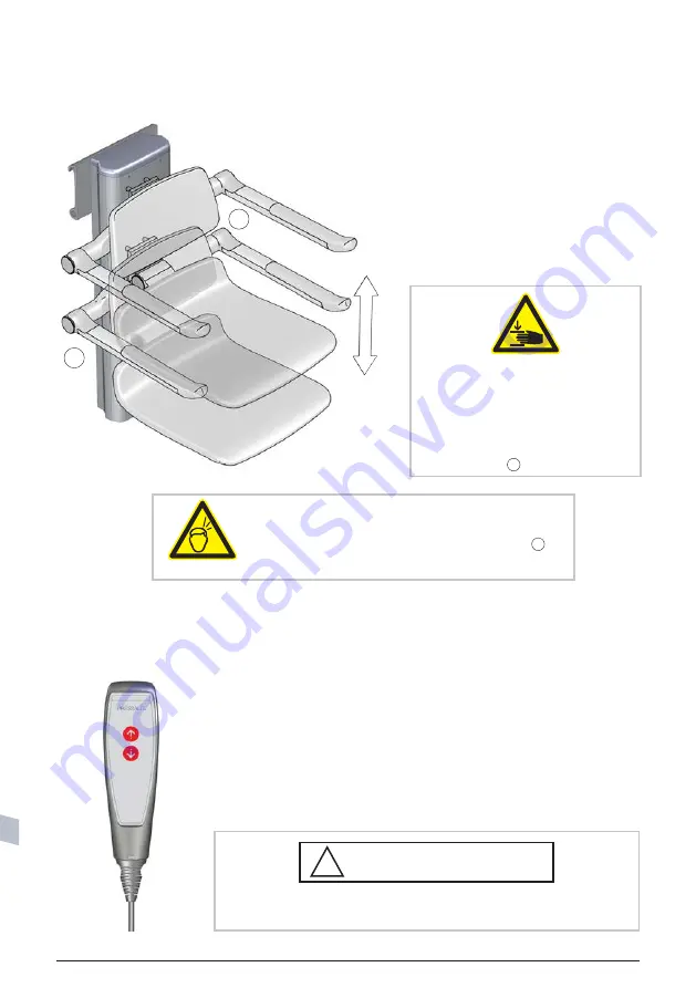 Pressalit 450 seat  R7481 Operation And Maintenance Manual Download Page 126