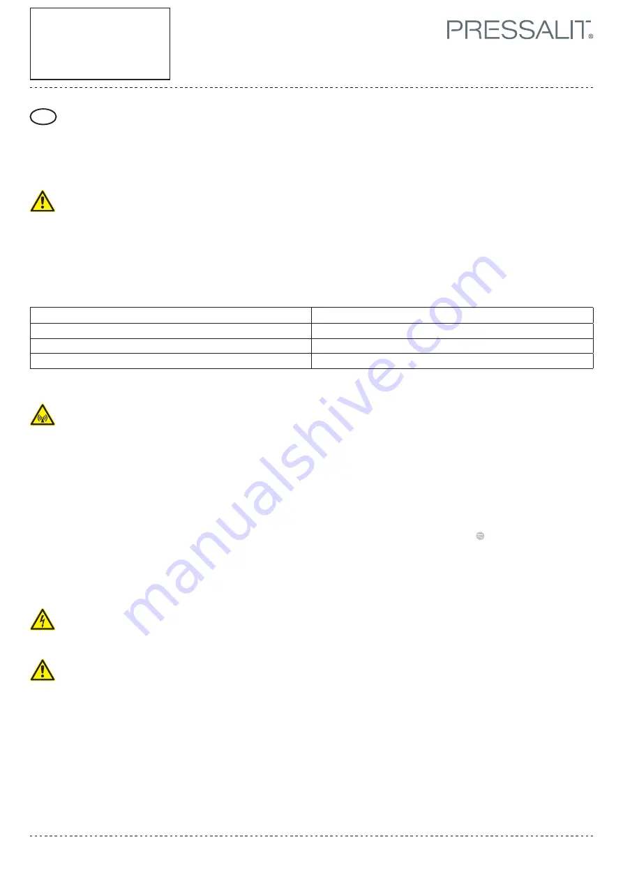 Pressalit MATRIX R4870 Mounting Instruction Download Page 3