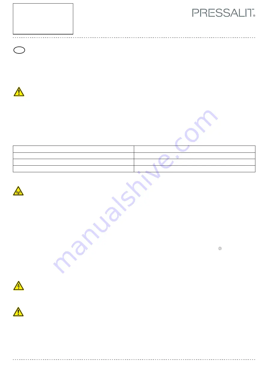 Pressalit MATRIX R4870 Mounting Instruction Download Page 6