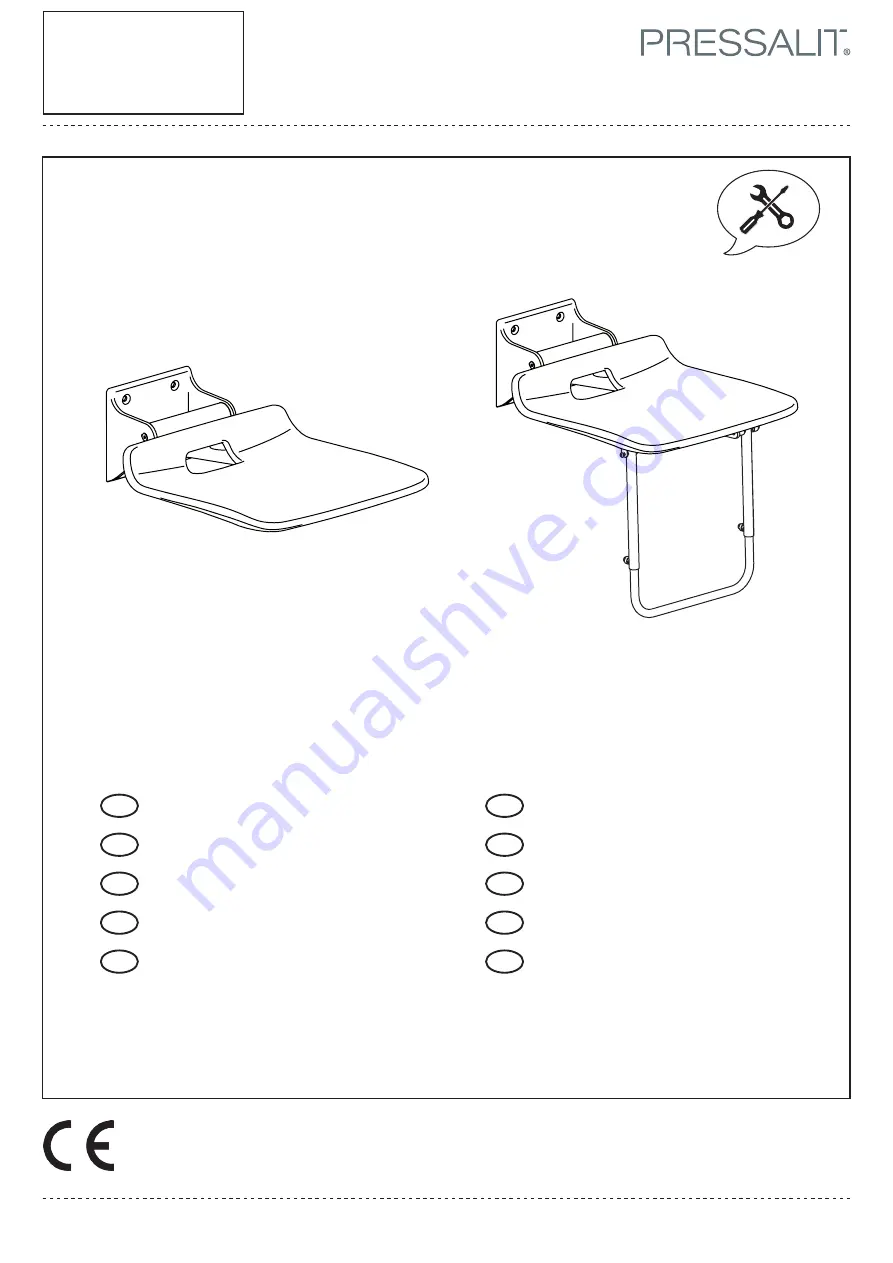 Pressalit R1620 Mounting Instruction Download Page 1